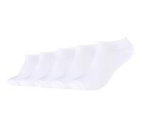 s.Oliver RED LABEL Sneakersocken mit Stretch-Anteil im 5er-Pack in Weiss, Größe 35-38