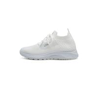 s.Oliver Damen Sneaker flach Elastisch Sportlich, Weiß (White), 41