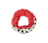 Gemusterter Snood mit Pünktchen ONESIZE rot 2164825.30D6.ONESIZE