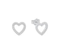 s.Oliver Ohrringe SO PURE Damen 925 Sterling Silber rhodiniert Weiß