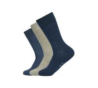 3er Pack s.Oliver Essentials Gekämmte Baumwolle Crew Socken 5502 - denim mix 43-46