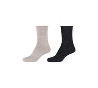 s.Oliver Socken Damen 2er Pack Wolle ohne Gummidruck Grau-Schwarz 35/38