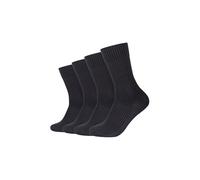 s.Oliver Socken Unisex Baumwolle OCS Organic Rippstruktur weich bequem flache Nähte verstärkte Ferse Spitze Alltag 4er Pack Originals Herren Damen Basics Strümpfe Qualität, zertifizierte Baumwolle