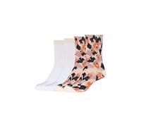 s.Oliver Socks Damen Online Women Essentials Organic Flower Socks 4p, White, 39-42