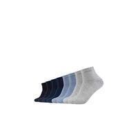 s.Oliver Socks Damen S21009 Füßlinge, Blau (Denim Mel. 0033), 35/38 (8er Pack)