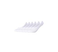 s.Oliver Socks Damen S25105000 Matt Fein Füßlinge, Weiße (White 0001), 35/38 (6er Pack)