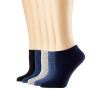 s.Oliver Socks Herren Füßlinge S24118, 5er Pack, Gr. 43/46, Blau (Stone Mix 0076)