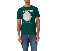 Softes Baumwoll-T-Shirt mit Artwork 3XL olive 2170133.79D1.3XL