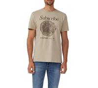 Softes Baumwoll-T-Shirt mit Artwork M beige 2170133.81D1.M