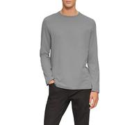 s.Oliver Red Label - Longsleeve aus Jersey mit Logo-Detail grau - Gr. - XXL