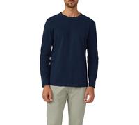 Softes Longsleeve mit Crew Neck und Logo-Patch M blau 2170134.5978.M