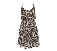 Sommerkleid S.OLIVER Gr. 42, N-Gr, schwarz (schwarz, sand bedruckt) Damen Kleider Bestseller (60032003-42) schwarz, sand bedruckt