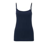 s.Oliver Spaghettiträger-Top aus Baumwollstretch im Slim Fit tiefblau 48