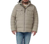 Sportive Puffer-Jacke mit abnehmbarer Kapuze 4XL braun 2172098.8435.4XL