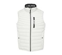 s.Oliver Sportive Steppweste mit Kontrastdetails | 360° Circular Vision hellgrau M