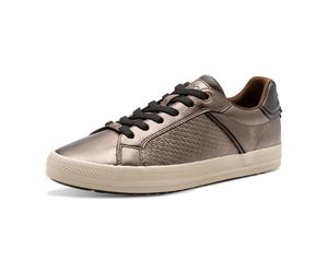 s.Oliver Sportliche Schnürschuhe für Damen, gold, Größe 42 EU