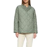 s.Oliver RED LABEL Relaxed Fit Steppjacke mit Druckknopfverschluss in Khaki, Größe 44