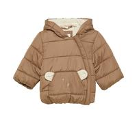 Wattierte Jacke mit Fleece-Futter und Bären-Motiv 92 braun
