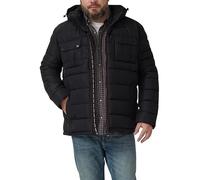 Sportive Puffer-Jacke mit abnehmbarer Kapuze 4XL schwarz 2172098.9999.4XL