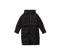Steppmantel mit fixierter Kapuze mit Schriftzug 134/140 schwarz 2171541.9999.134_140