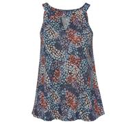 S.OLIVER Strandtop Damen blau-koralle bedruckt Gr.36/38