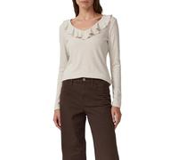 Strick-Shirt im Slim Fit mit Volants 44 beige 2170340.81W9.44