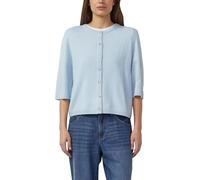 Strickjacke aus Alpaka-Mix mit Halbarm 42 blau 2176591.5110.42