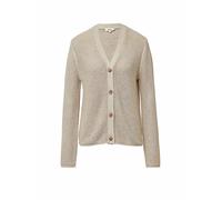 Strickjacke in Ripp-Optik mit Knopfleiste 38 Beige 2174067.81W8.38