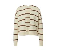 Gestreifter Cardigan aus Baumwollmix 40 beige|braun 2176638.80X4.40