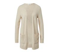 Strickjacke S.OLIVER, Damen, Gr. 38, beige (beige melange), Strick, Obermaterial: 50% Baumwolle, 25% Polyamid, 14% Polyacryl, 8% Wolle, 3% Elasthan, meliert, regular fit ca. Mitte Oberschenkel, Rundha
