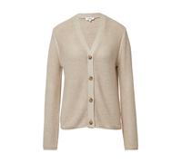 Strickjacke in Ripp-Optik mit Knopfleiste 42 Beige 2174067.81W8.42