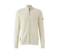 Strukturmix-Strickjacke aus Baumwolle mit Stehkragen XXL Beige 2169513.9000.XXL