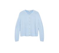 s.Oliver RED LABEL Regular Fit Strickjacke aus Alpaka mit Rundhalsausschnitt in Hellblau, Größe 46