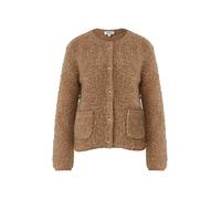 Bouclé-Strickjacke aus Alpaka-Wollmix 42 braun 2168161.8486.42