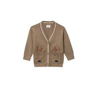Cardigan mit aufgesetzten Taschen mit Rentier-Motiv 86 braun 2173806.86W0.86