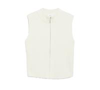 Flauschige Strickweste mit Stehkragen 34 creme 2185331.0700.34
