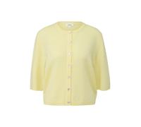 Strickjacke aus Alpaka-Mix mit Halbarm 48 gelb 2176591.1015.48