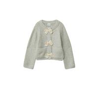 Glitzer-Strickjacke mit Schleifen und Druckknöpfen 140 grau 2173286.0406.140