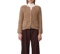 Bouclé-Strickjacke aus Alpaka-Wollmix 40 braun 2168161.8486.40
