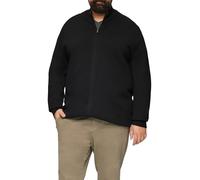 Strickjacke mit Stehkragen und Logo-Detail 3XL schwarz 2160076.9999.3XL