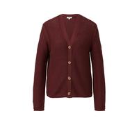 s.Oliver Grobstrickjacke mit Rollsaum, Rot, Gr. 46