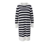 s.Oliver - Strickkleid aus Baumwollmix creme blau/weiß - Konfektionsgröße (24-164) - 42