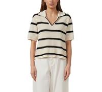 Strickpolo mit V-Ausschnitt 46 beige 2176637.80X2.46