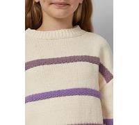 Gestreifter Strickpullover aus Chenille im Loose Fit 146/152 beige|mehrfarbig 2170538.04X1.146_152