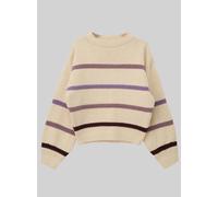 Gestreifter Strickpullover aus Chenille im Loose Fit 170/176 beige|mehrfarbig 2170538.04X1.170_176