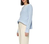 s.Oliver Strickpullover im Relaxed Fit aus Baumwollmix hellblau 46