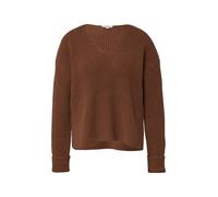 Grobstrickpullover mit V-Ausschnitt im Relaxed Fit 36 braun 2176604.8837.36