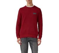 s.Oliver Strickpullover aus Baumwolle mit Struktur rot XXL