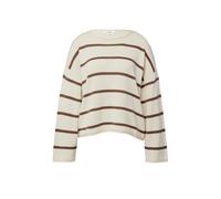 Gestreifter Pullover im Relaxed Fit 36 beige|braun 2176605.80X4.36