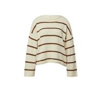 Gestreifter Pullover im Relaxed Fit 44 beige|braun 2176605.80X4.44